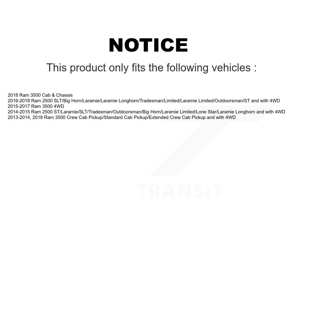 [Extérieur avant droit] Tuyau hydraulique de frein extérieur avant droit pour Ram 2500 3500 12-H622292