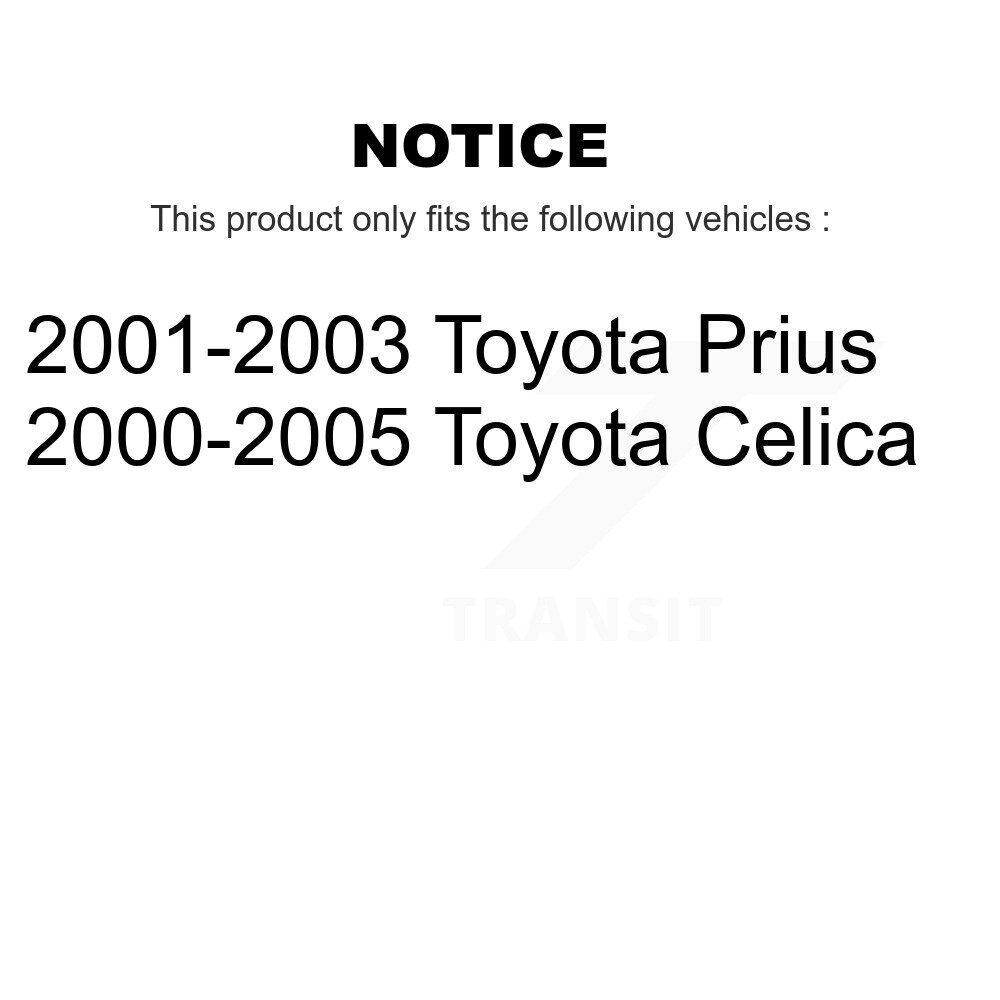 [Arrière] Tambour arrière Kit de matériel de frein pour Toyota Celica Prius 13-H17373