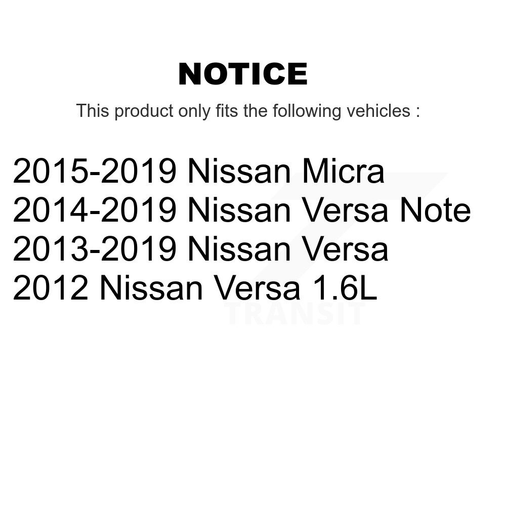 [Arrière] Kit de fixation pour frein à tambour arrière pour Nissan Micra Versa Note 13-H17480