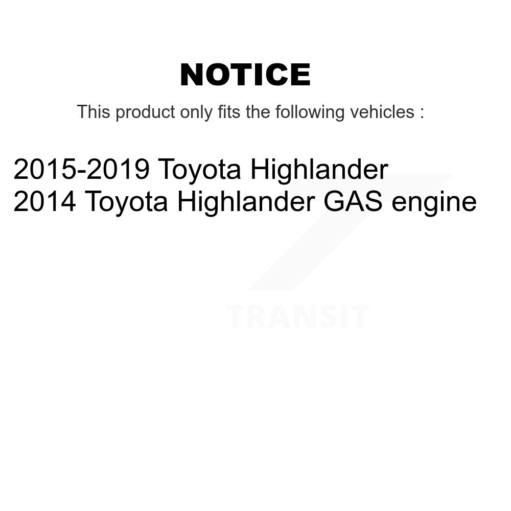 [Arrière] Kit de fixation du frein de stationnement arrière pour Toyota Highlander 13-H17488