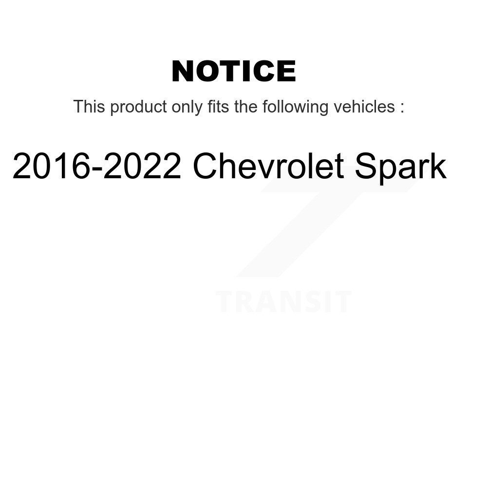 [Arrière] Kit de quincaillerie pour freins à tambour arrière pour Chevrolet Spark 2016-2022 13-H17497