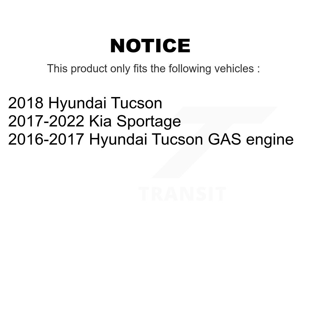 [Arrière] Stationnement arrière Matériel de frein Kit pour Hyundai Tucson Kia Sportage 13-H17498