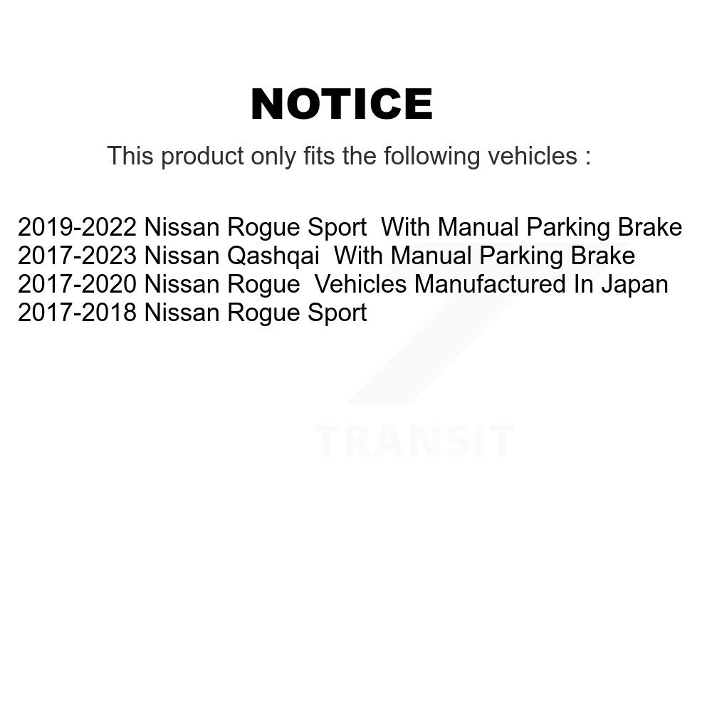[N/A] Kit de fixation du frein à main pour Nissan Rogue Sport Qashqai 13-H17500
