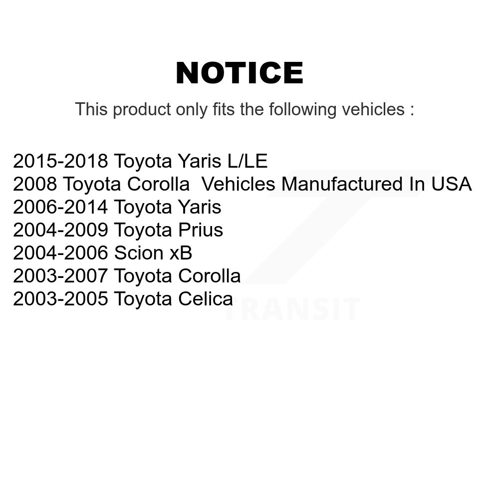 [Arrière droite] Cylindre de frein à tambour arrière droit pour Toyota Yaris Corolla Prius Celica Scion