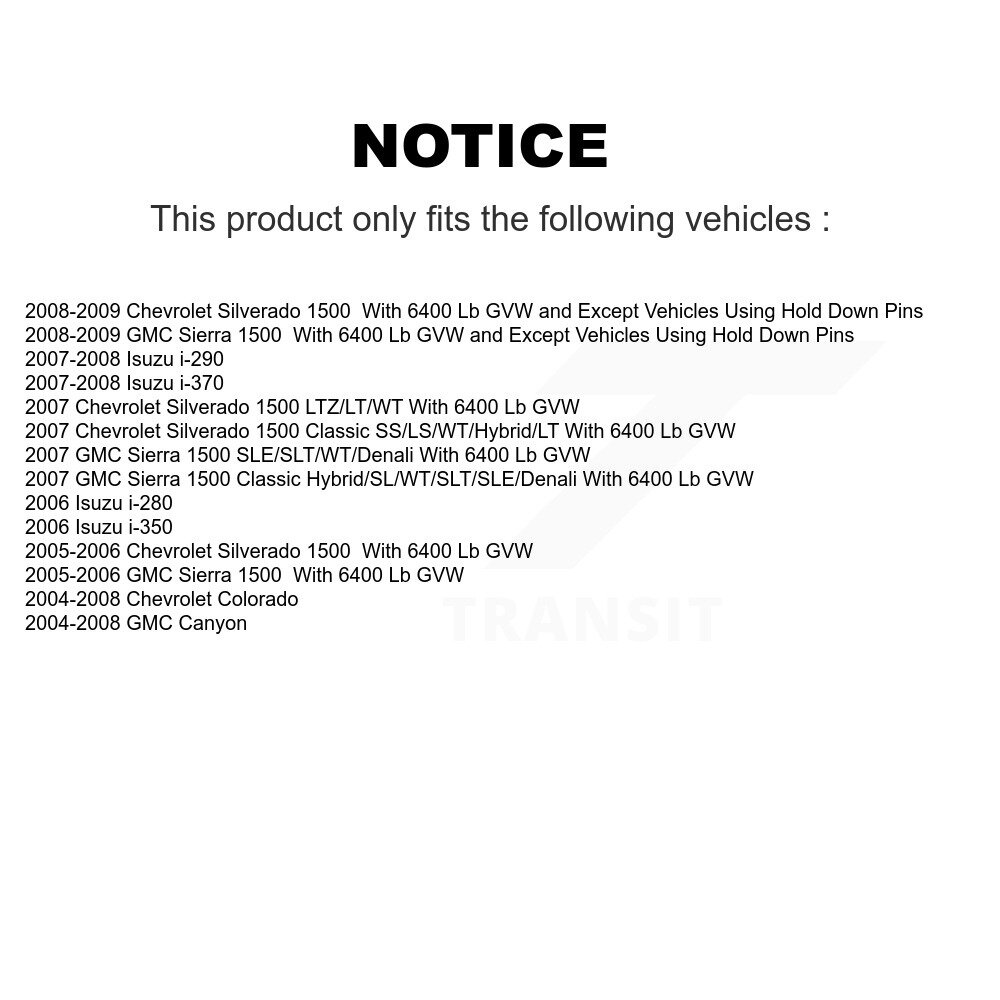 [Arrière] Cylindre de frein à tambour arrière pour Chevrolet GMC Silverado 1500 Sierra Colorado