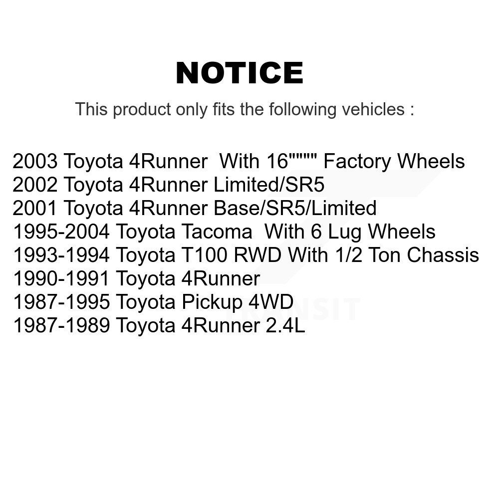 [Arrière] Cylindre de frein à tambour arrière pour ramassage Toyota Tacoma 4Runner T100 14-WC37841