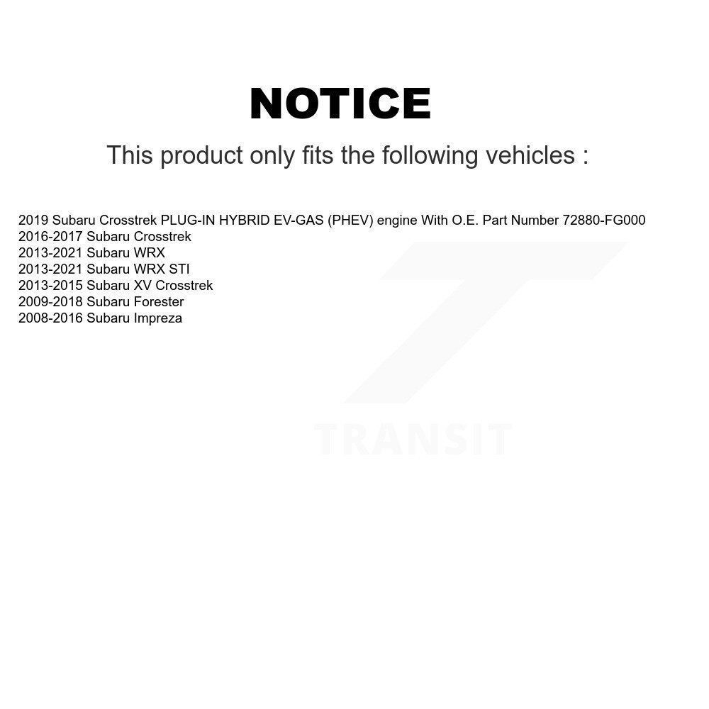 [N/A] Filtre à air de cabine pour Subaru Forester Impreza Crosstrek XV WRX STI 54-24030