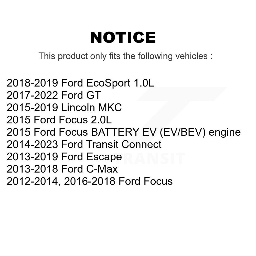 [N/A] Filtre à air de cabine pour Ford Escape Focus Transit Connect EcoSport Lincoln MKC GT
