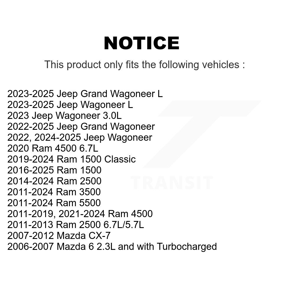 [N/A] Filtre à air de cabine pour Ram 1500 Classic 2500 3500 Mazda CX-7 Jeep 6 Wagoneer Grand
