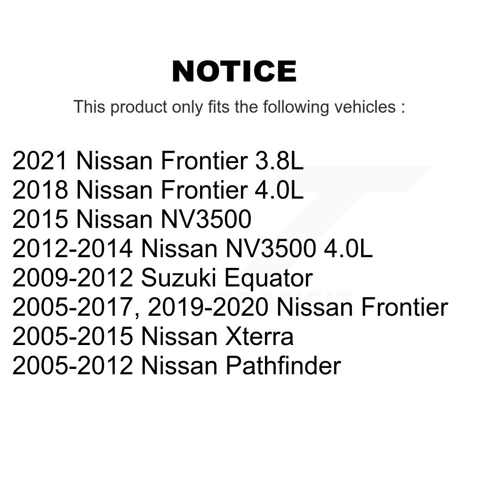 [N/A] Filtre à air cabine pour Nissan Frontier Pathfinder Xterra NV3500 Équateur de Suzuki