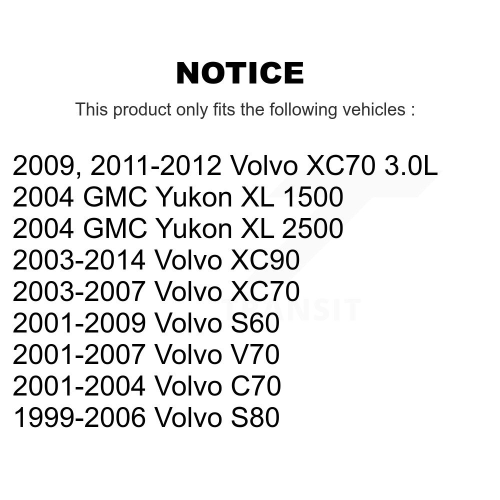 [N/A] Filtre à air de cabine pour Volvo XC90 XC70 S60 V70 S80 GMC Yukon XL 1500 C70 2500