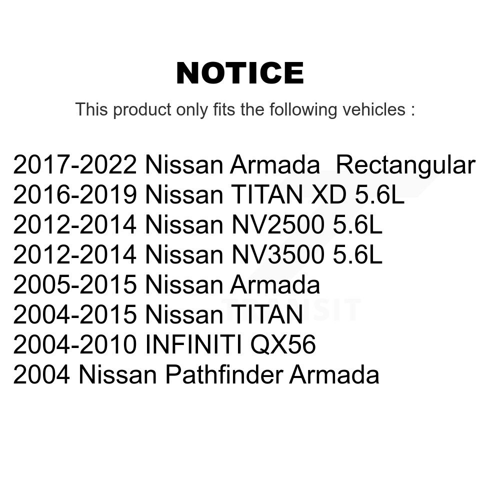 [N/A] Filtre à air de cabine pour Nissan TITAN Armada XD NV2500 INFINITI QX56 NV3500 54-24854
