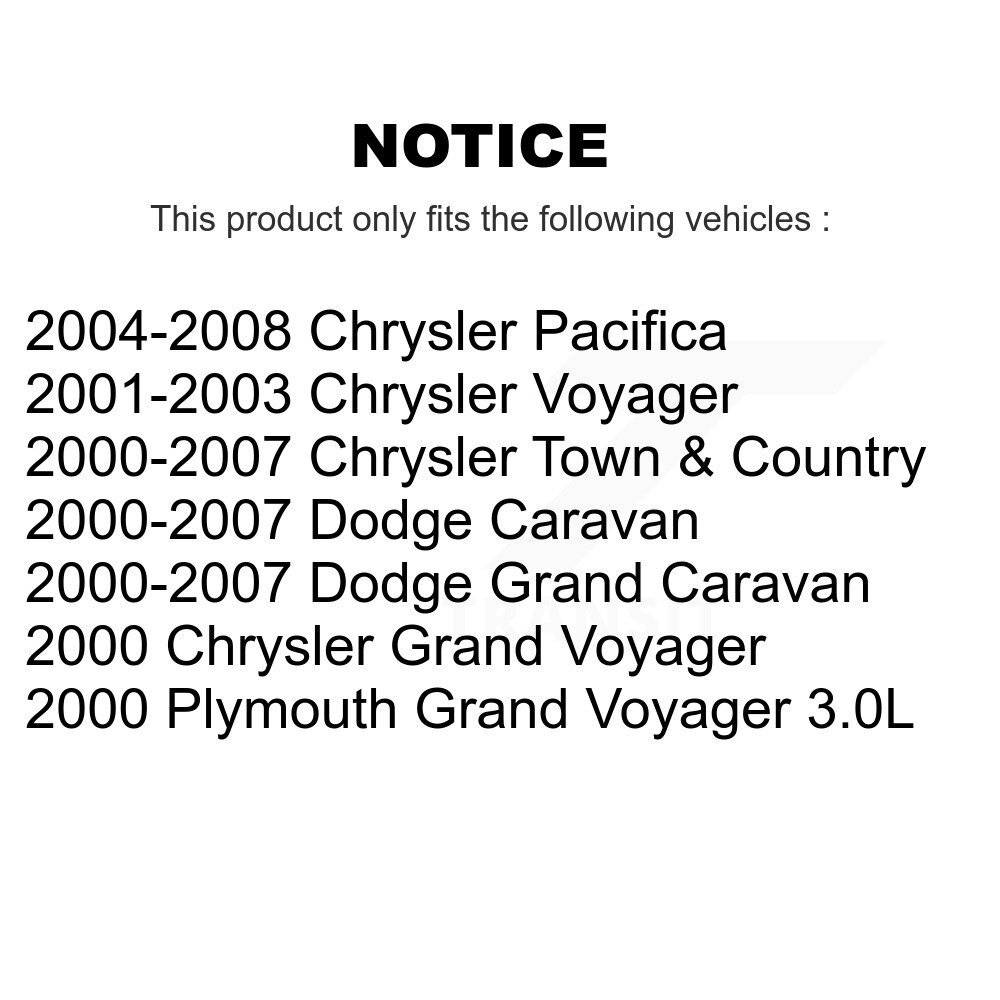 [N/A] Filtre à air de cabine pour Dodge Grand Caravan Chrysler Pacifica Ville & Pays