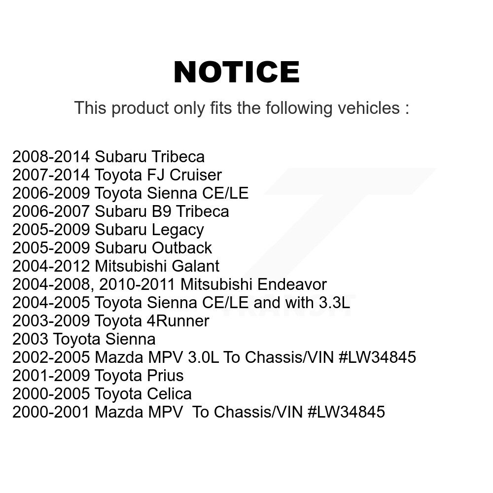 [N/A] Filtre à air de cabine pour Toyota Sienna Subaru 4Runner FJ Cruiser Prius Outback Mazda