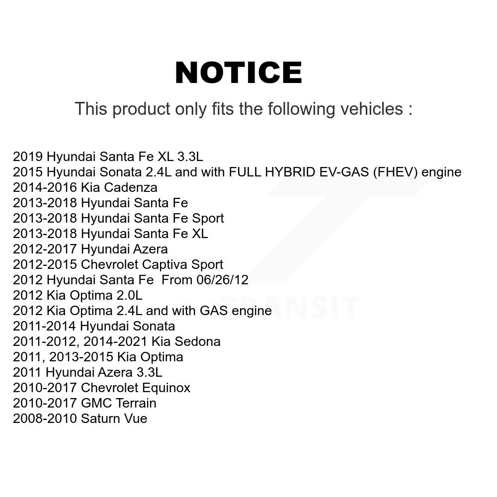 [N/A] Filtre à air cabine pour Hyundai Santa Fe Sport Chevrolet Equinox GMC Terrain Sonata