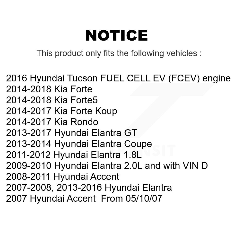 [N/A] Filtre à air de cabine pour Hyundai Elantra Kia Forte Accent GT Tucson Rondo Forte5