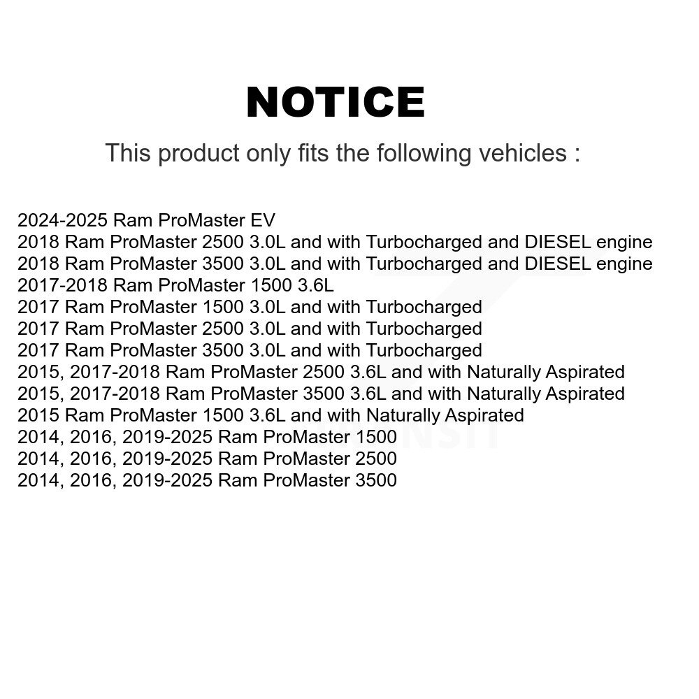 [N/A] Filtre à air pour Ram ProMaster 2500 3500 1500 EV 54-WP10263