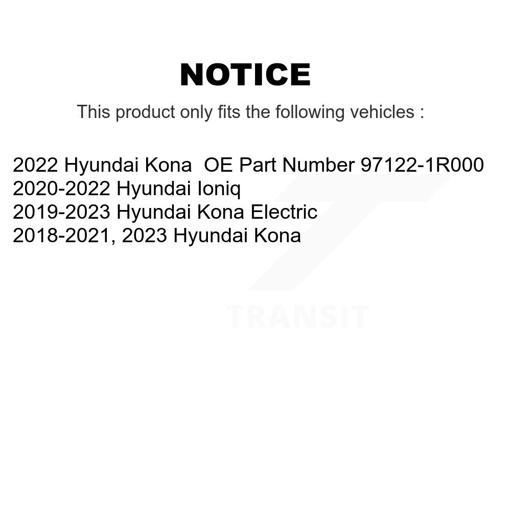 [N/A] Filtre à air cabine pour Hyundai Kona Electric Ioniq 54-WP10416