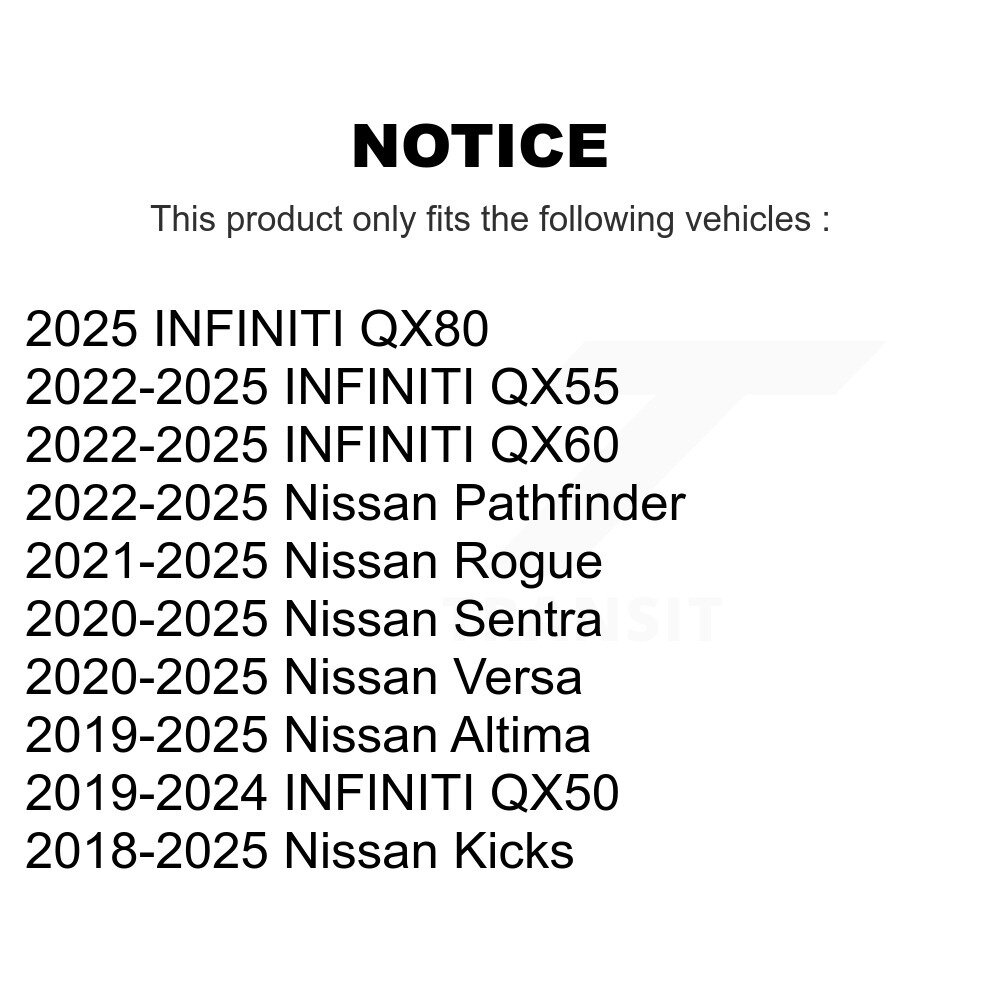 [N/A] Filtre à air de cabine pour Nissan Rogue Kicks Sentra INFINITI Pathfinder QX50 Altima