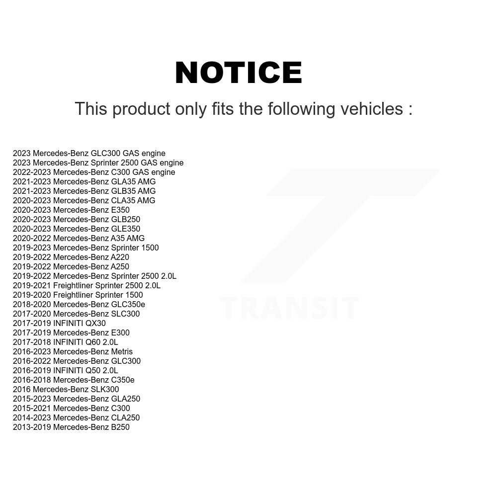 [N/A] Filtre à huile moteur pour Mercedes-Benz GLC300 C300 GLA250 CLA250 B250 Sprinter 2500