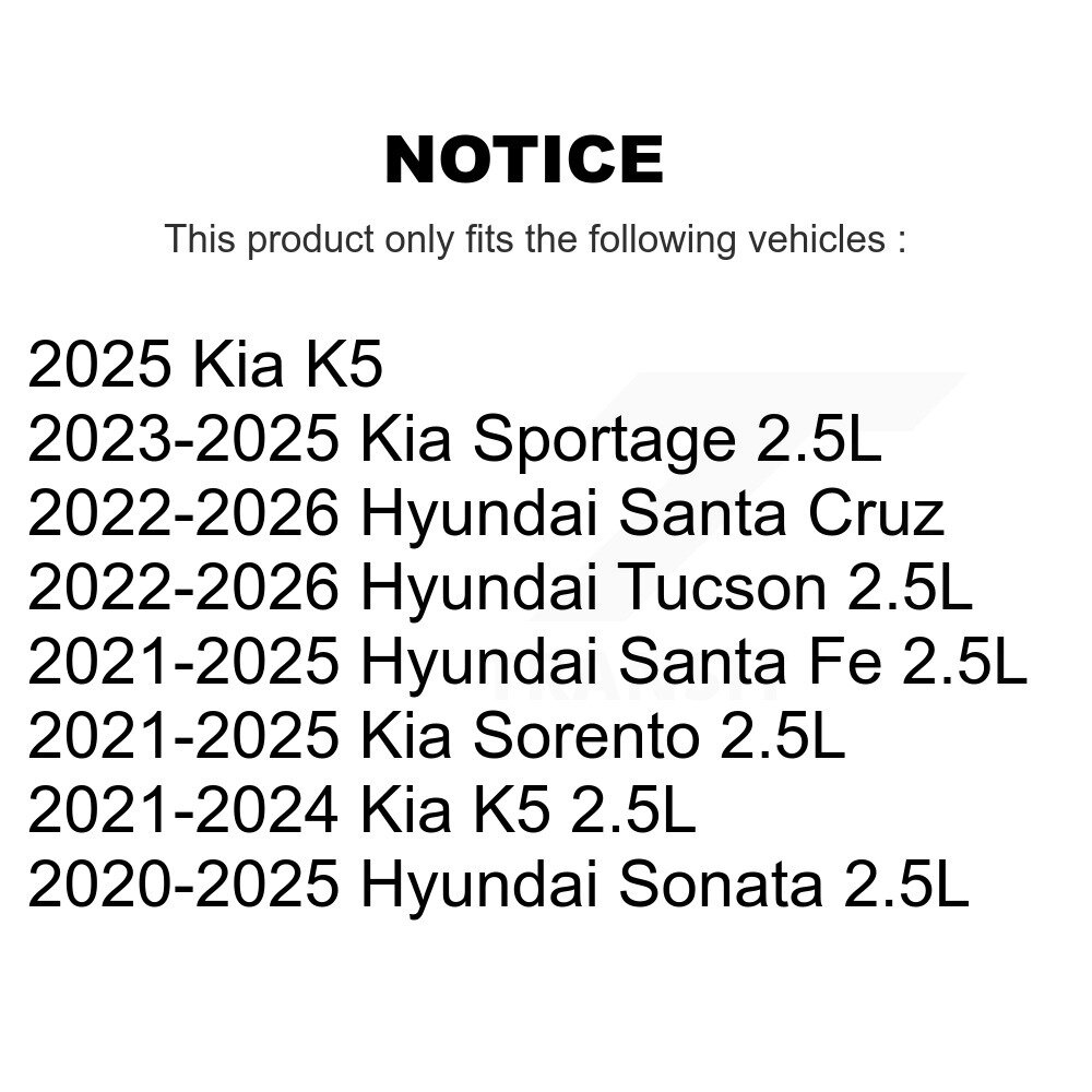 [N/A] Filtre à huile moteur Pour Hyundai Tucson Kia Santa Fe Sportage Sorento Sonata Cruz