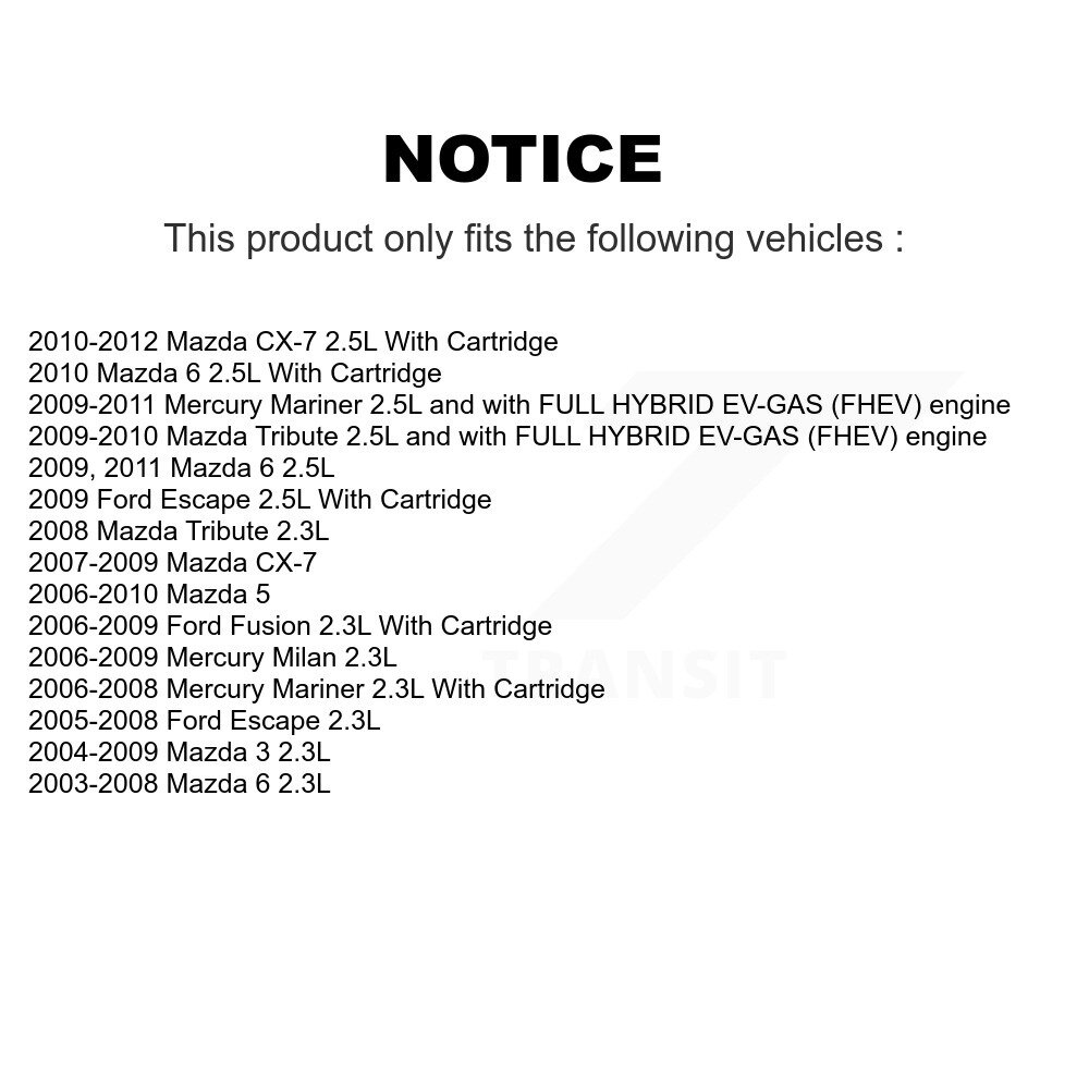 [N/A] Filtre à huile moteur pour Mazda 3 Ford Escape 6 5 Hommage Fusion CX-7 Mercury Milan