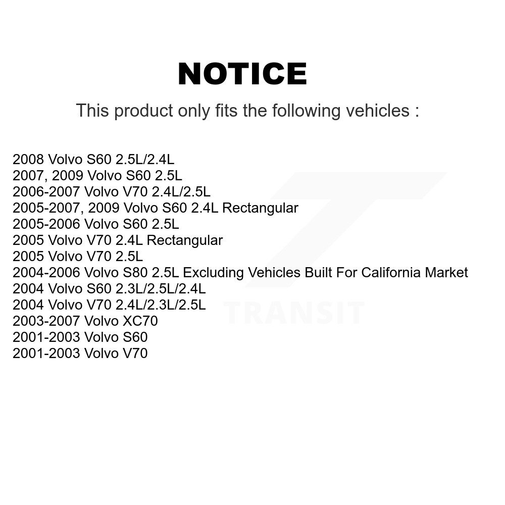 [N/A] Filtre à air pour Volvo S60 XC70 V70 S80 57-42412