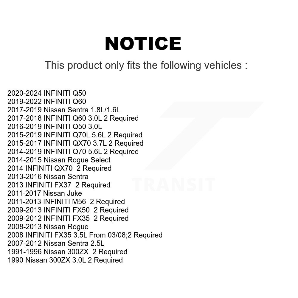 [N/A] Filtre à air pour Nissan Sentra Rogue Juke INFINITI Q50 FX35 Q60 QX70 300ZX FX50