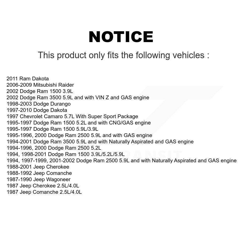 [N/A] Filtre à air pour Dodge Dakota Ram 2500 1500 3500 Jeep Cherokee Durango Chevrolet