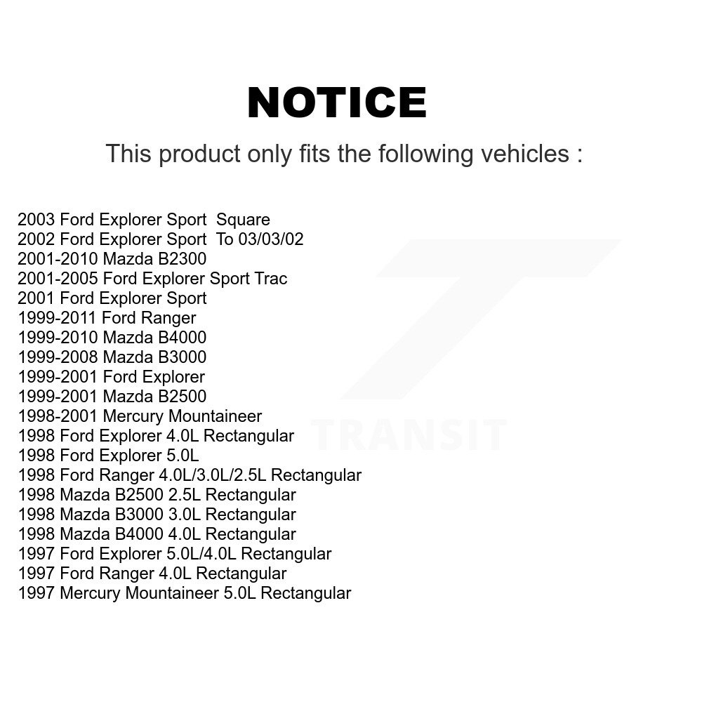 [N/A] Filtre à air pour Ford Ranger Mazda B4000 Explorer Sport Trac B3000 B2300 B2500