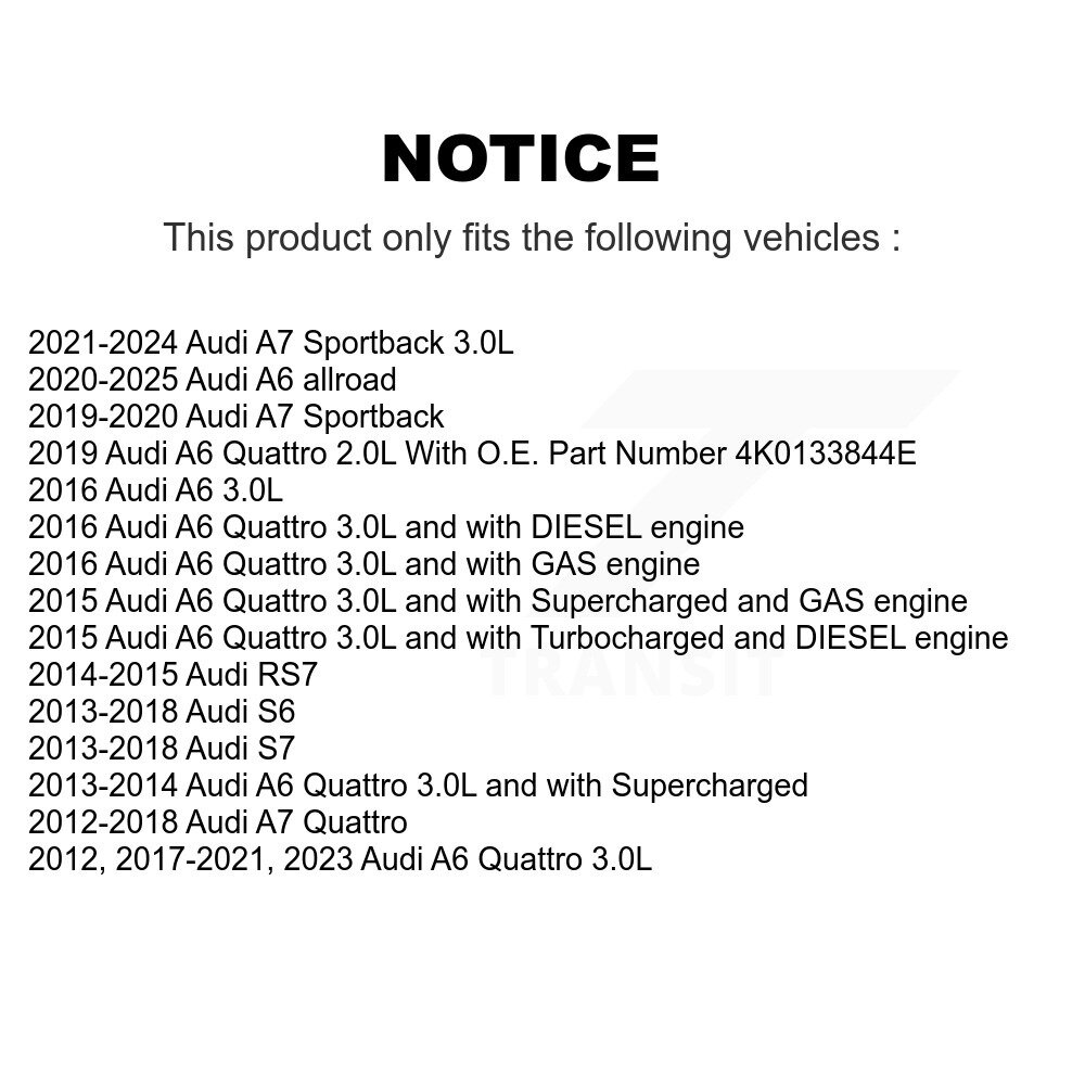 [N/A] Filtre à air pour Audi A6 Quattro A7 Sportback S6 S7 allroad RS7 A8 57-49243