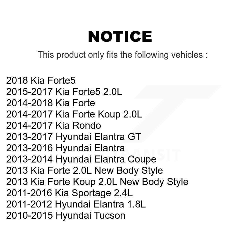 [N/A] Filtre à air pour Hyundai Elantra Kia Tucson Forte GT Sportage Rondo Forte5 Koup