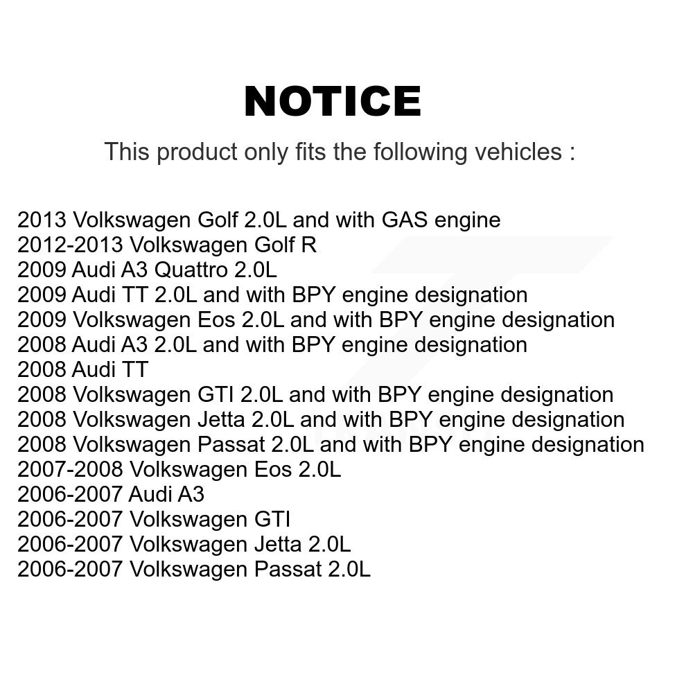 [N/A] Filtre à air pour Volkswagen Jetta Golf Passat Eos Audi GTI A3 Quattro R TT