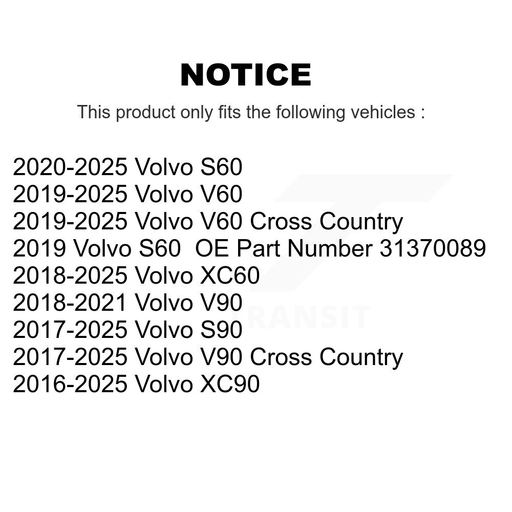 [N/A] Filtre à air pour Volvo XC60 XC90 S60 V60 Cross Country V90 S90 57-WA10360