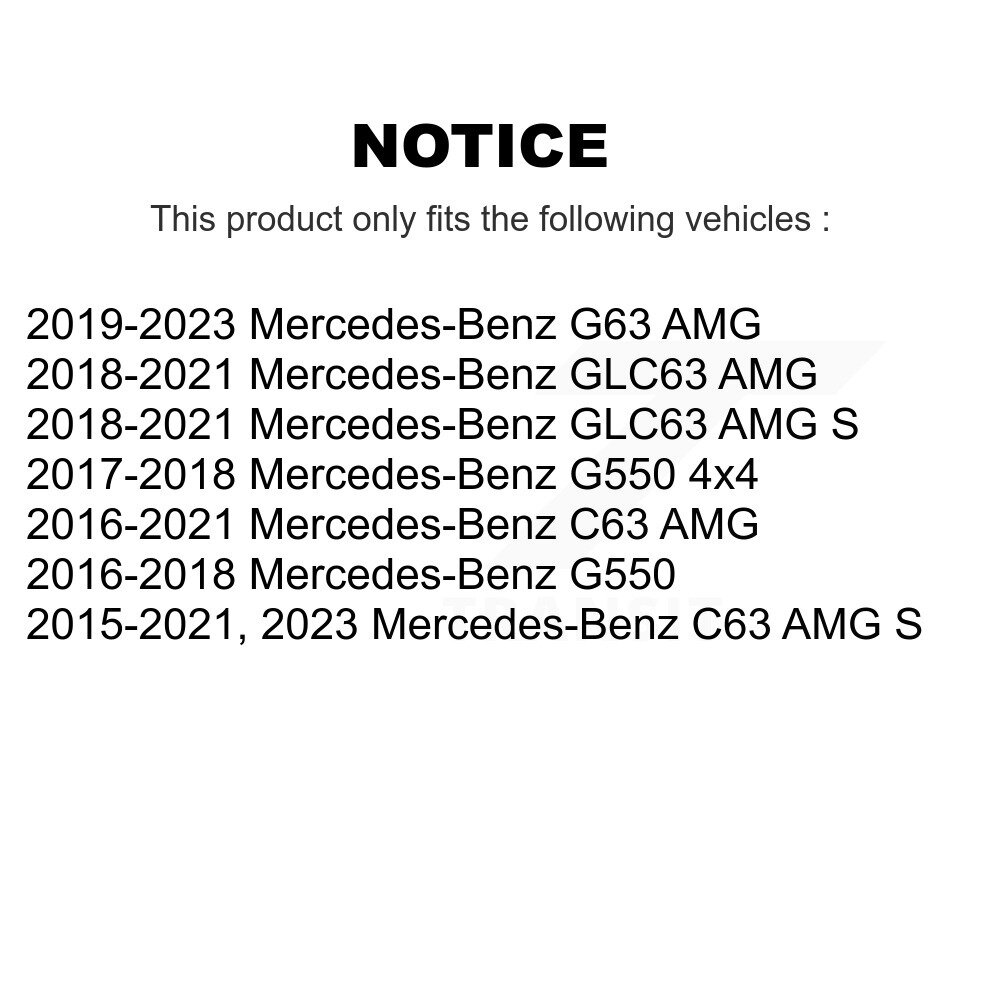 [N/A] Filtre à air pour Mercedes-Benz G63 AMG C63 S GLC63 G550 4x4 57-WA10412