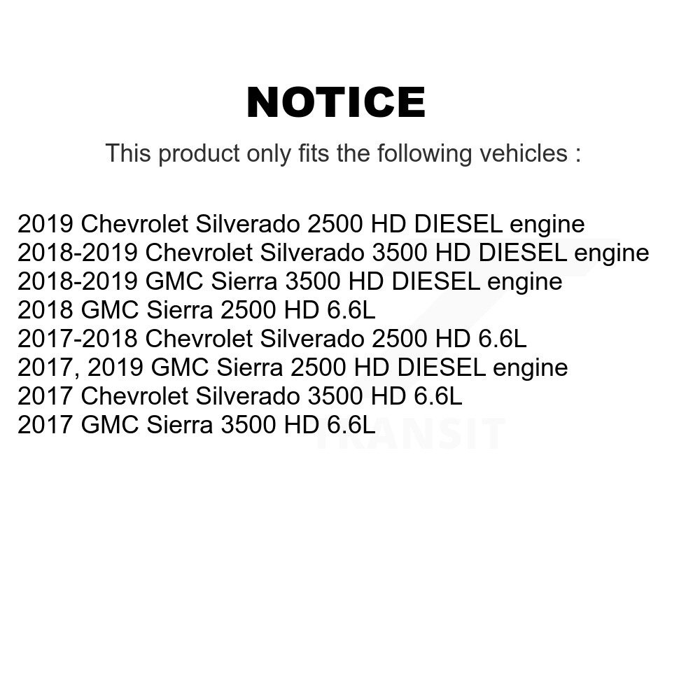[N/A] Filtre à air pour GMC Chevrolet Silverado 2500 HD Sierra 3500 57-WA10695