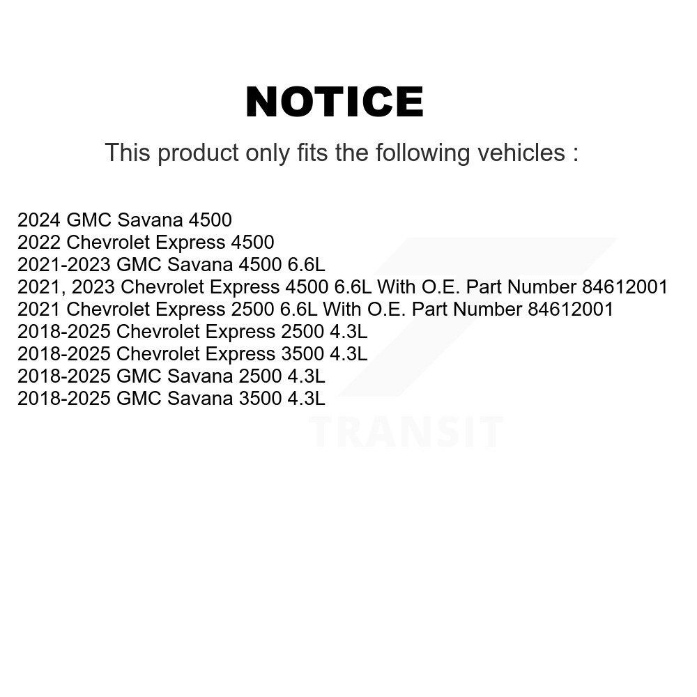 [N/A] Filtre à air pour GMC Chevrolet Savana 2500 Express 3500 4500 57-WA10836