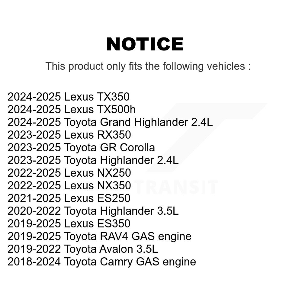 [N/A] Filtre à air pour Toyota RAV4 Camry Highlander Lexus RX350 NX350 Grand ES350 NX250