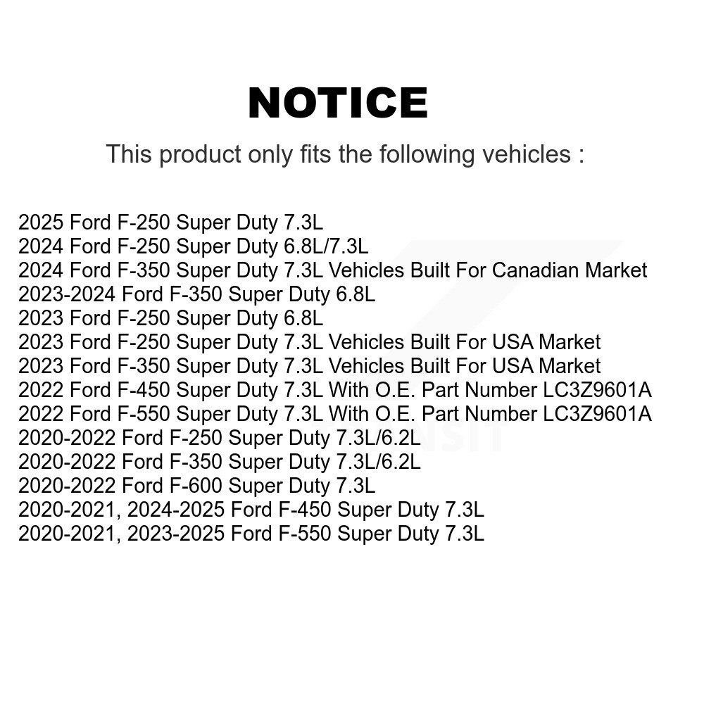 [N/A] Filtre à air pour Ford F-350 Super Duty F-250 F-450 F-550 F-600 57-WA10906
