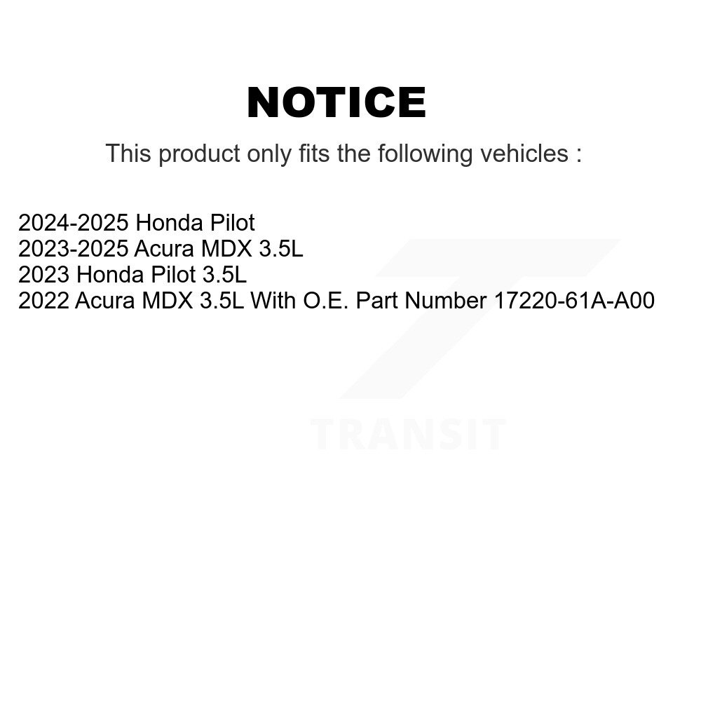 [N/A] Filtre à air pour Acura MDX Honda Pilot 57-WA11509