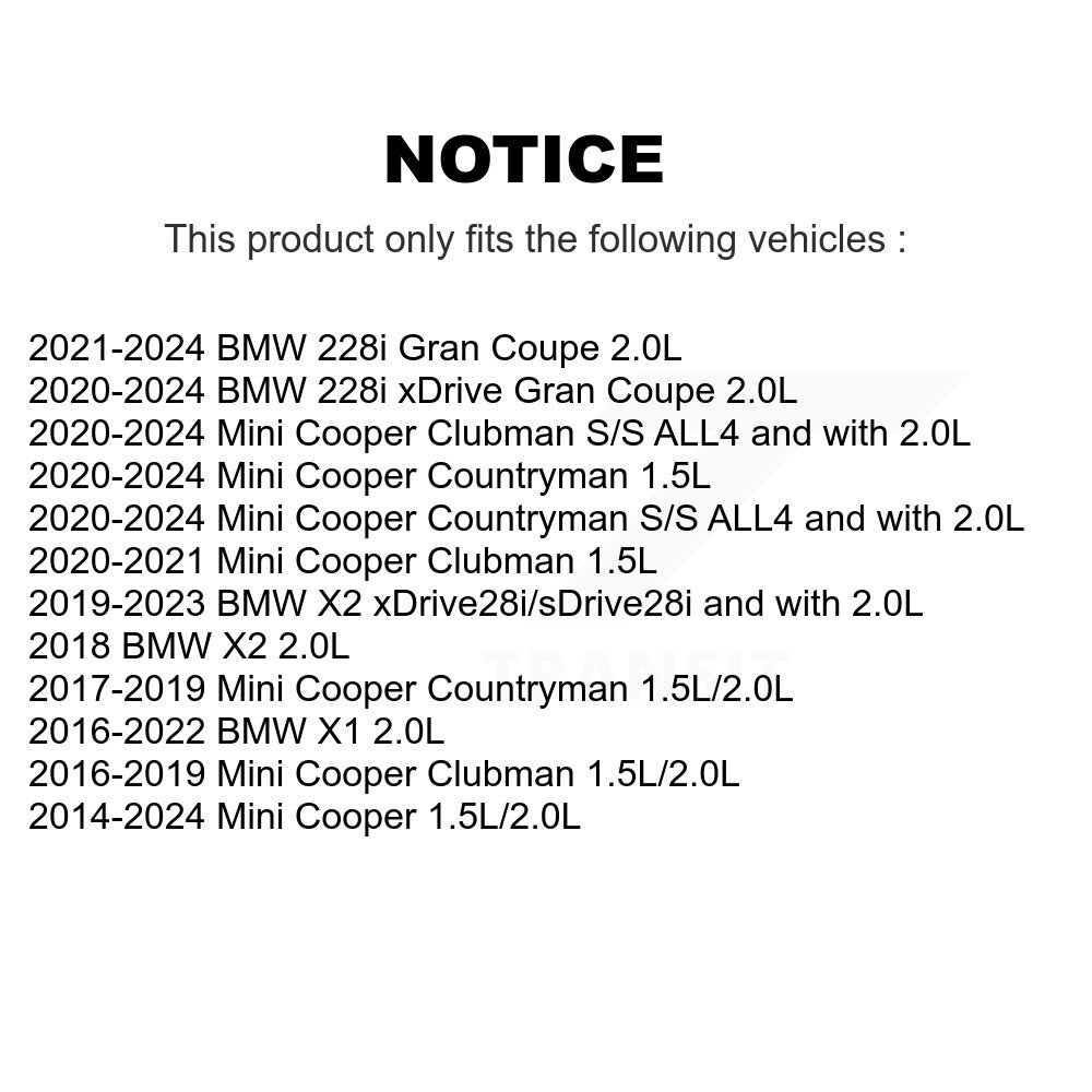 [N/A] Filtre à air pour Mini BMW Cooper X1 Countryman X2 Clubman 228i xDrive Grande Coupe