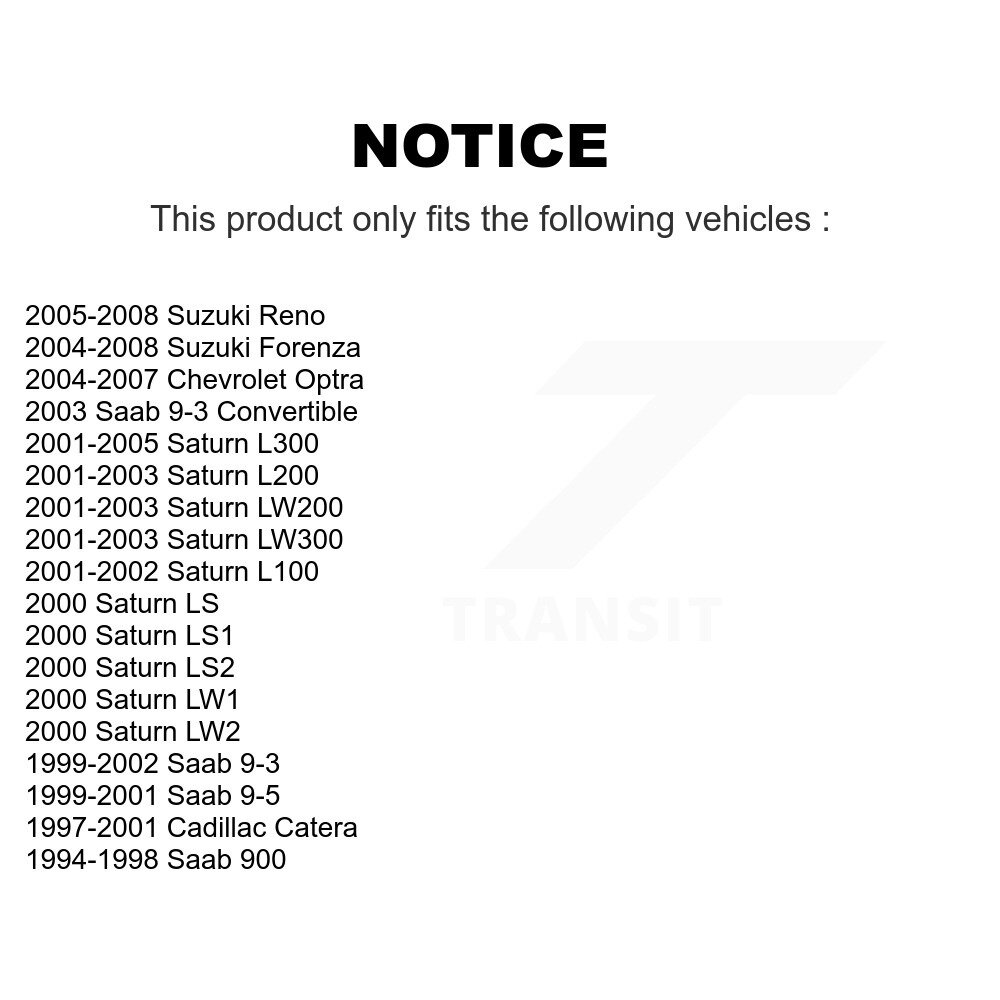 [Front] Roulement des roues pour Chevrolet Optra Saab Saturne 9-3 L200 L300 900 9-5 L100 Catégorie