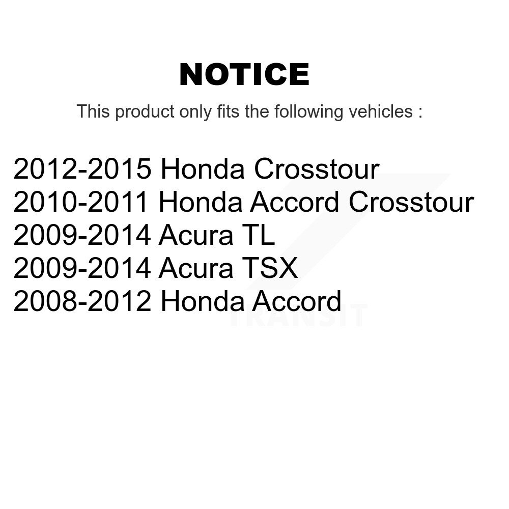 [Front] Roulement avant pour Honda Accord Acura TL TSX Crosstour 70-510095