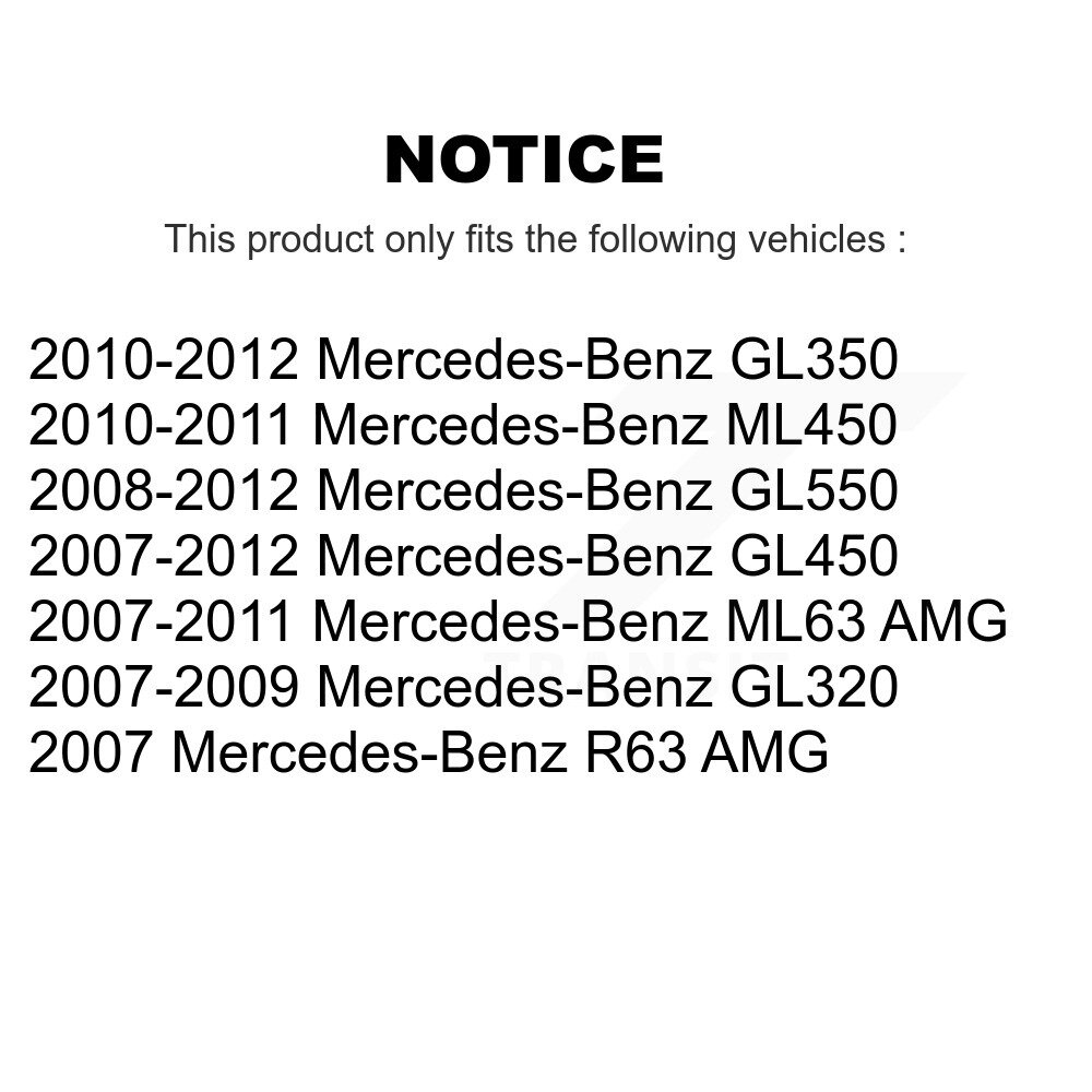 [Front] Roulement de roue avant pour Mercedes-Benz GL350 GL320 GL450 GL550 ML63 AMG R63 ML450