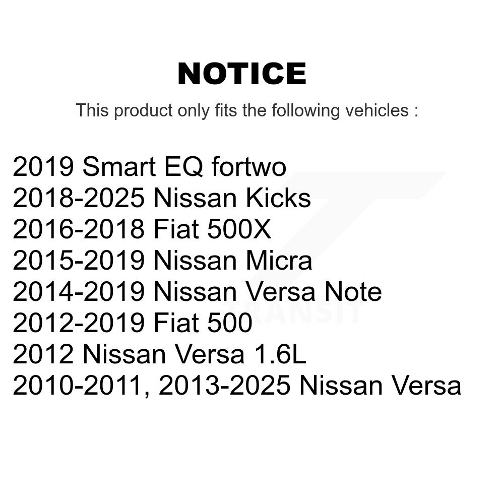 [Front] Roulement de roue avant pour les coups de Nissan Micra Versa Note Fiat 500 500X 70-510112