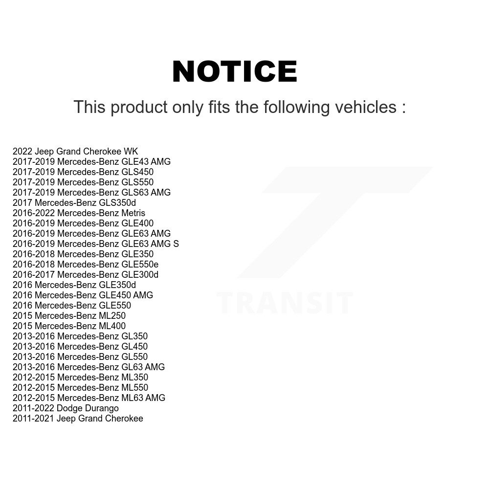 [Arrière] Roulement de roue arrière pour Jeep Grand Cherokee Mercedes-Benz Dodge Durango ML350 AMG