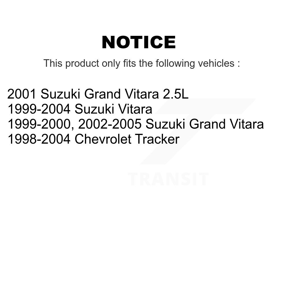 [Arrière] Roulement de roue arrière pour Chevrolet Tracker Suzuki Grand Vitara 70-511024