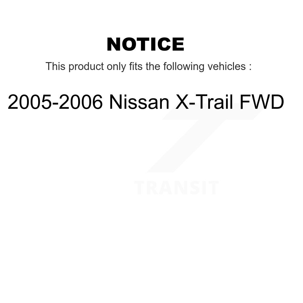 [Arrière] Roulement des roues arrière pour 2005-2006 Nissan X-Trail FWD 70-511037