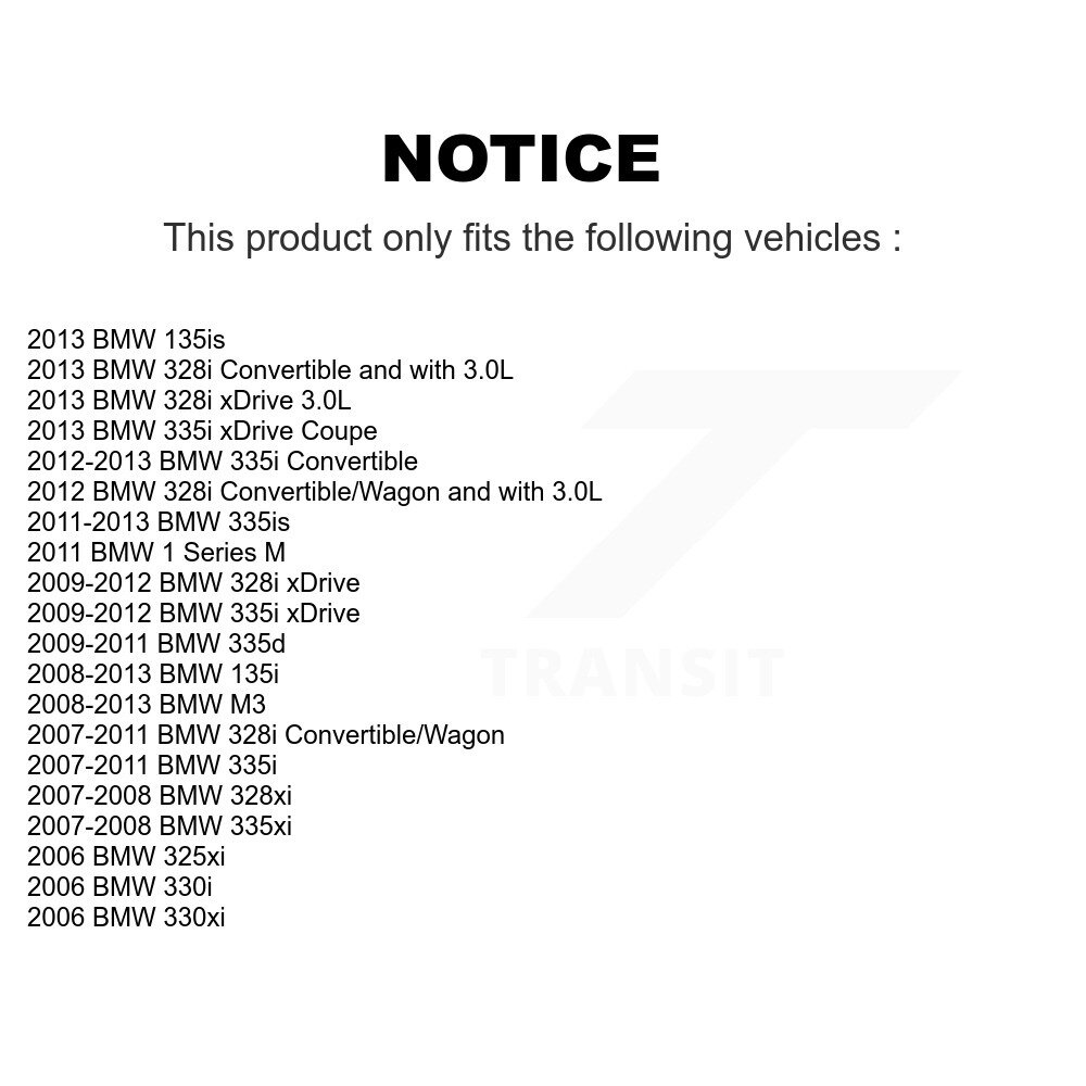 [Arrière] Roulement de roue arrière pour BMW 328i xDrive 335i 328xi M3 135i 335xi 330i 325xi 330xi