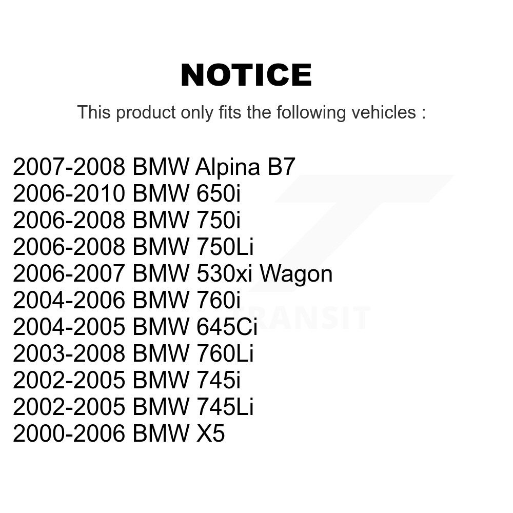 [Arrière] Roulement arrière pour BMW X5 530xi 650i 645Ci 750i 750Li 745i 745Li B7